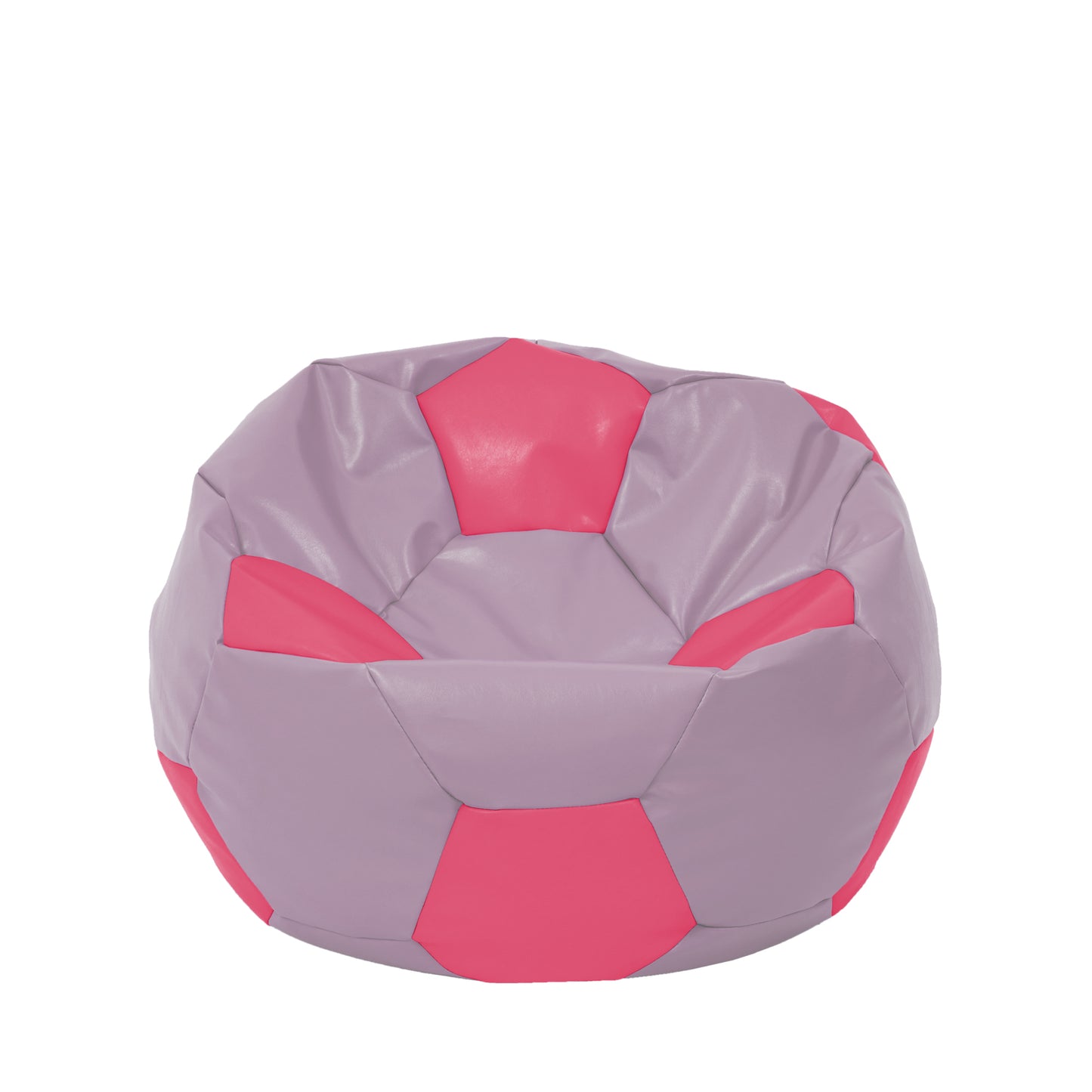 Fotoliu puf Mondo Ball - imitatie piele - mov/roz