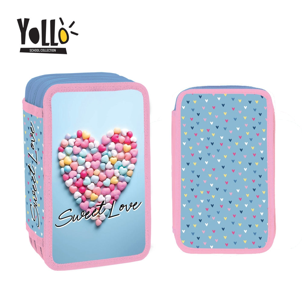 Penar echipat, 3 fermoare, 38 piese, SWEET LOVE - YOLLO