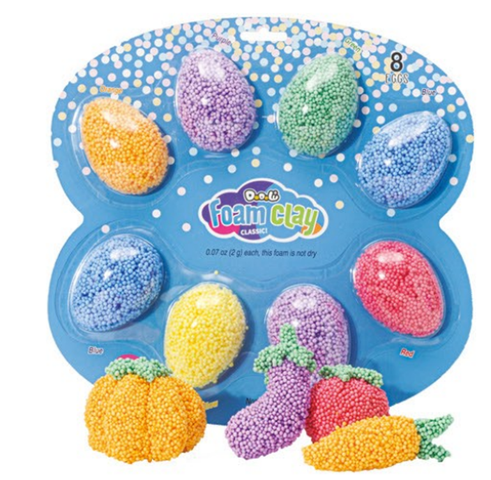 Plastilina "foam clay" in blister, 8 forme ou No.FC009