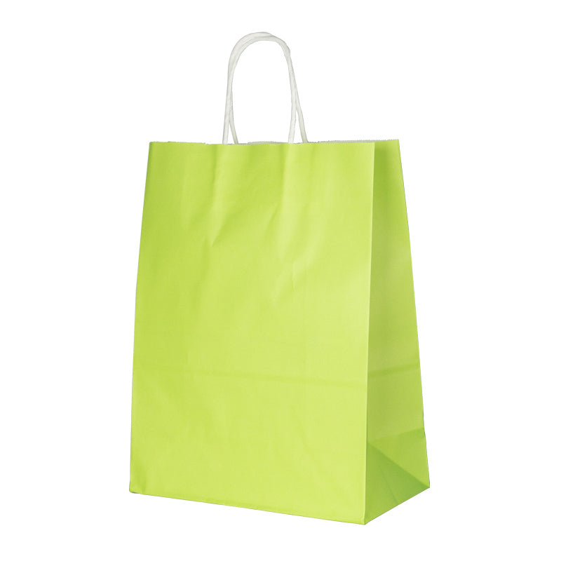 Punga carton 150g kraft 26*33*12 cm -verde deschis