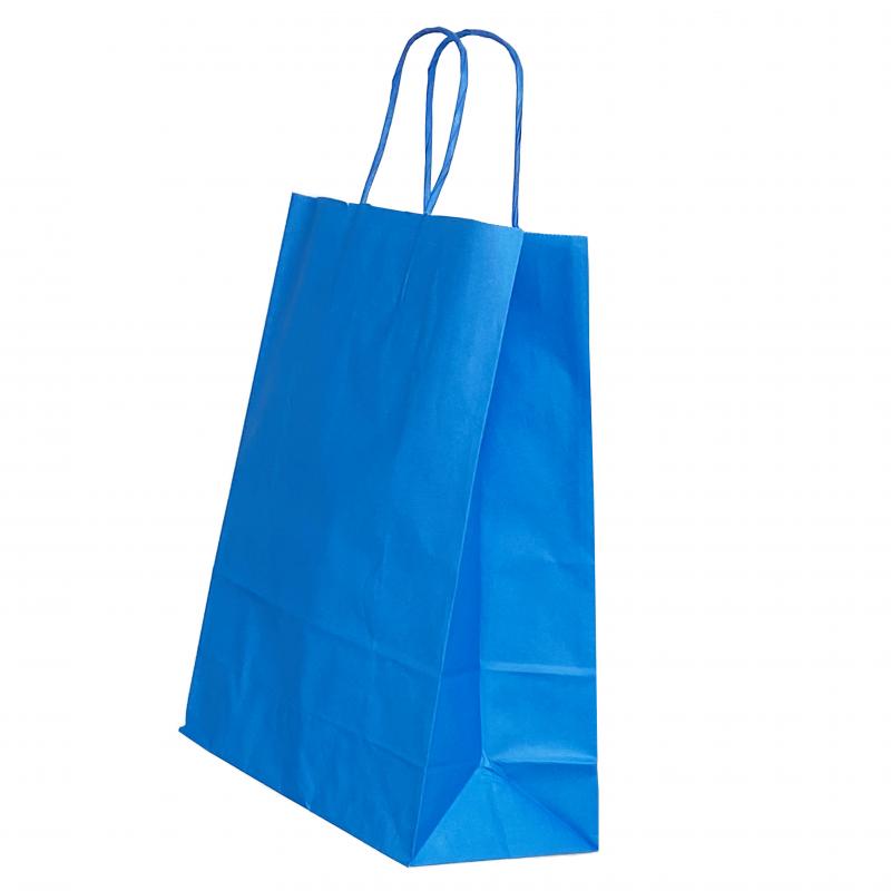 PUNGA HARTIE MANER RASUCIT 18 x 8 x 22 CM ALBASTRU/ALB PAPIROTI