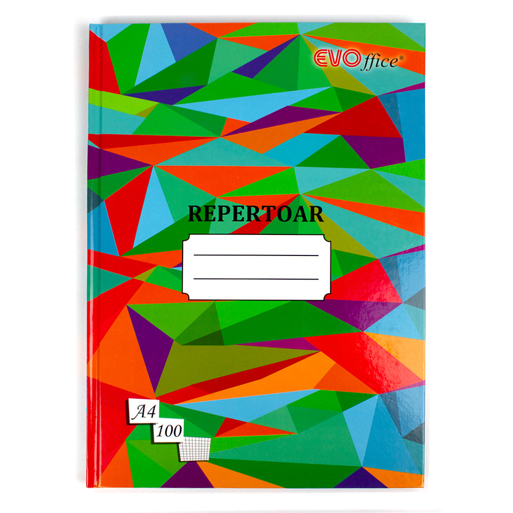 Registru repertoar A4 coperti cartonate 100 file matematica EVOffice