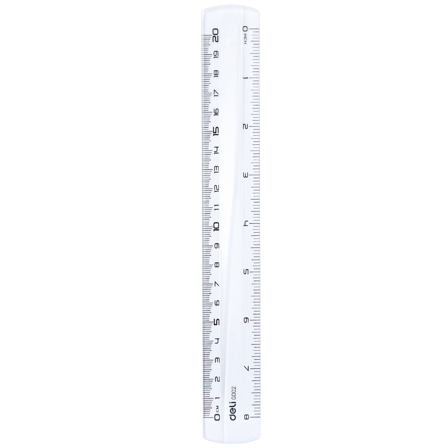 RIGLA 20CM TRANSPARENTA DELI