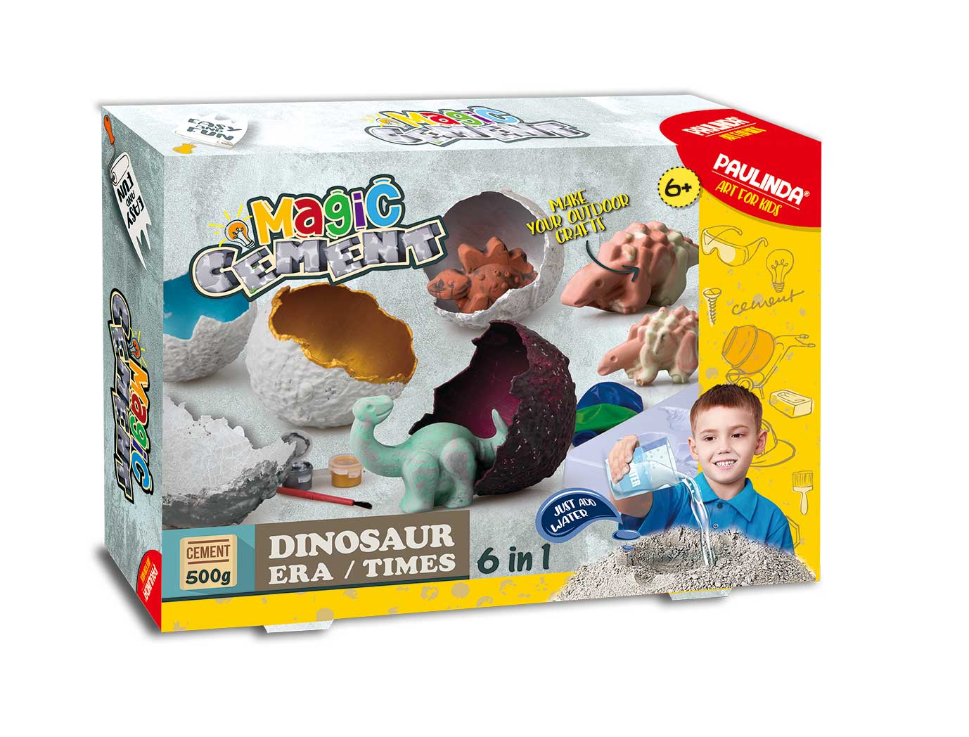 Set creatie ciment magic oua dinozauri Paulinda