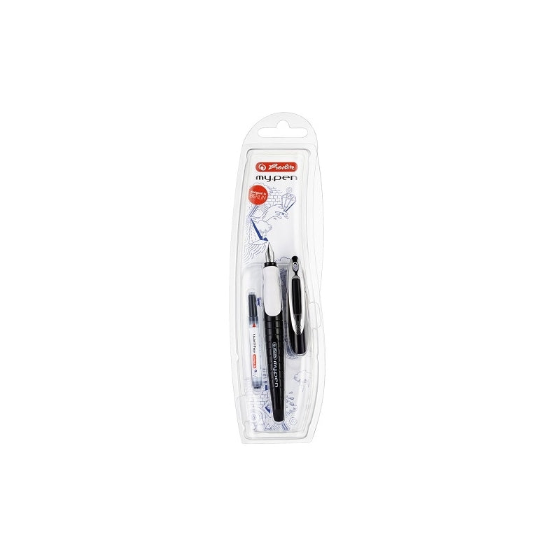 Stilou My.Pen penita M alb|negru - blister