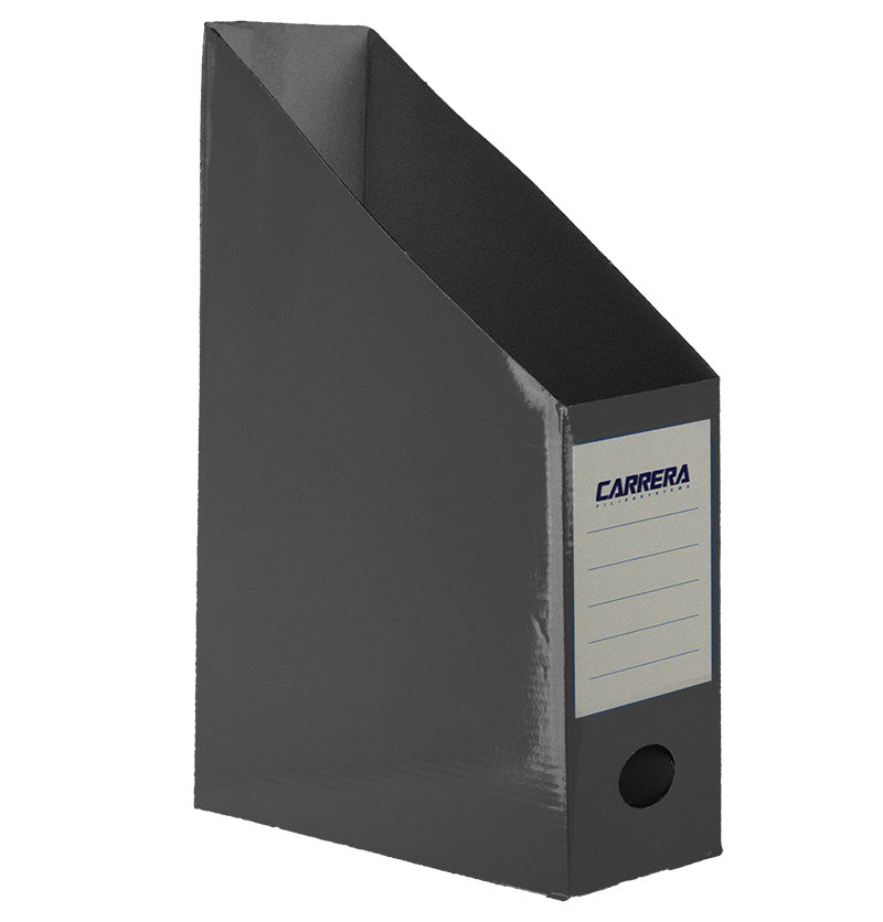 Suport carton vertical documente gri laminat A4 7cm latime EVOffice