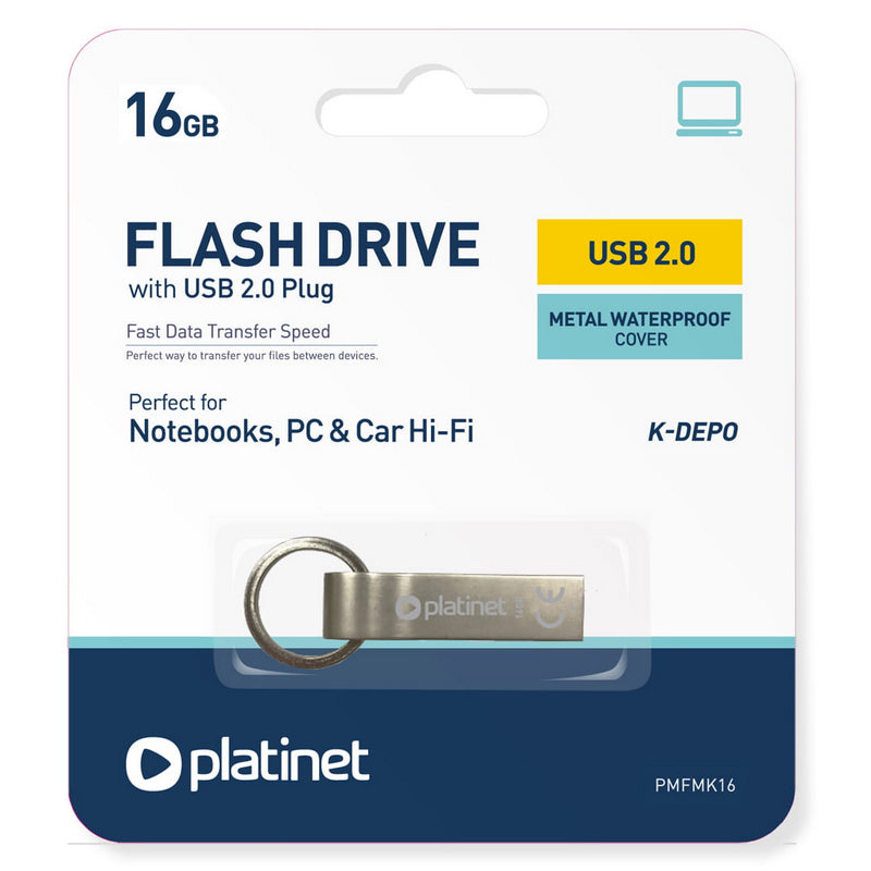 USB 2.0 Flash Drive 16GB Platinet