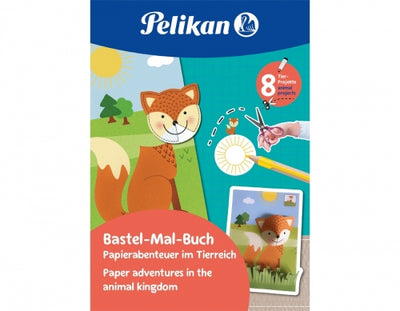 Carte de colorat, 36 pagini, FSC, motiv animale, Pelikan