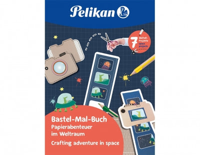 Carte de colorat, 36 pagini, FSC, motiv space, Pelikan