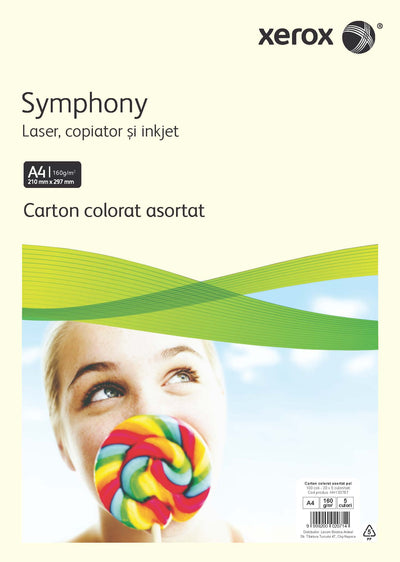 CARTON COPIATOR A4 ASORTAT PAL 160G 20*5 CULORI 100/TOP XEROX