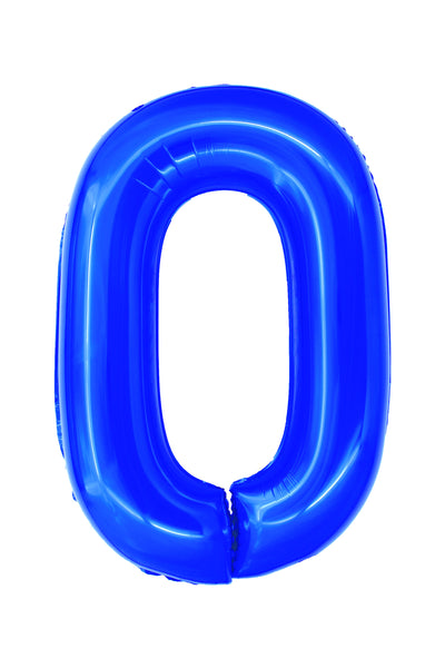 BALON FOLIE CIFRA 0 ALBASTRU 100 CM DACO BL1000A