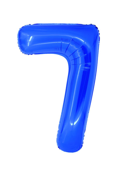 BALON FOLIE CIFRA 7 ALBASTRU 100 CM DACO BL1007A