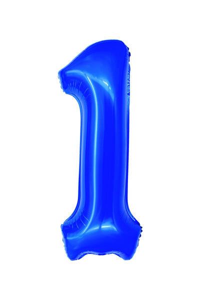 BALON FOLIE CIFRA 1 ALBASTRU 100 CM DACO BL1001A