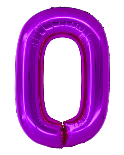 BALON FOLIE CIFRA 0 ROZ 100 CM DACO BL1000RZ