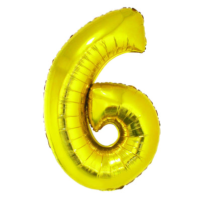 BALON FOLIE CIFRA 6 AURIU 85 CM DACO BL856AU