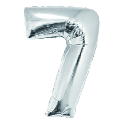 BALON FOLIE CIFRA 7 ARGINTIU 85 CM DACO BL857AG