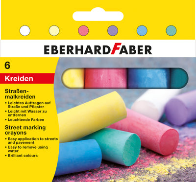 CRETA 6 CULORI DESEN ASFALT FABER