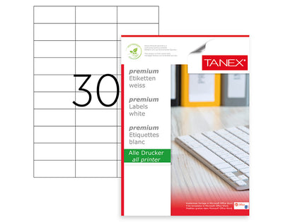 ETICHETE 30/A4 70*29.7MM COLTURI DREPTE 100/TOP TANEX