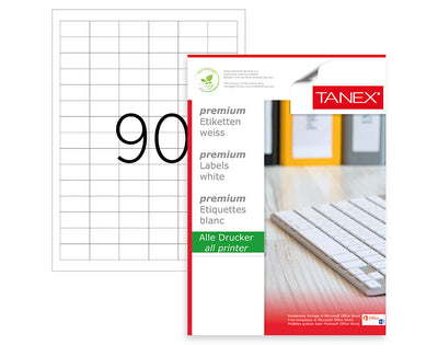 ETICHETE 90/A4 33*19MM COLTURI DREPTE 100/TOP TANEX