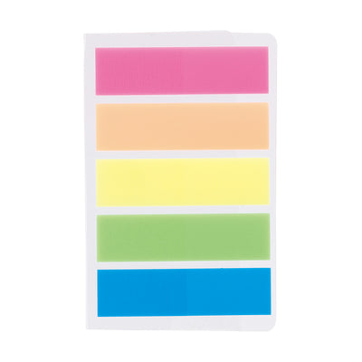 INDEX ADEZIV PLASTIC 12*44MM 5 CULORI 20 FILE DELI