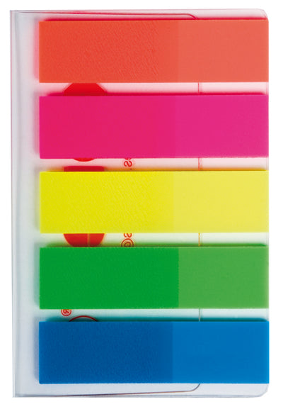 INDEX PLASTIC 12*45MM 5 CULORI*25 FILE KORES
