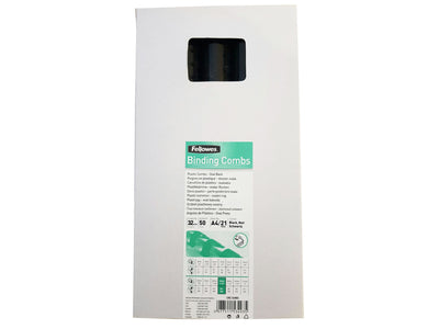 INEL PLASTIC 32MM NEGRU PT 241-280 COLI 50/CUT FELLOWES