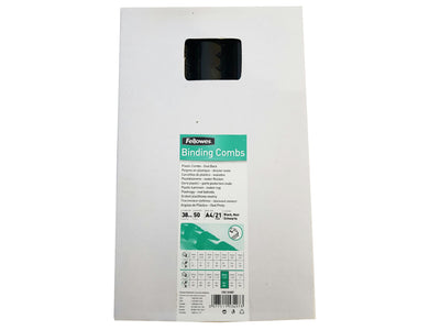 INEL PLASTIC 38MM NEGRU PT 281-340 COLI 50/CUT FELLOWES