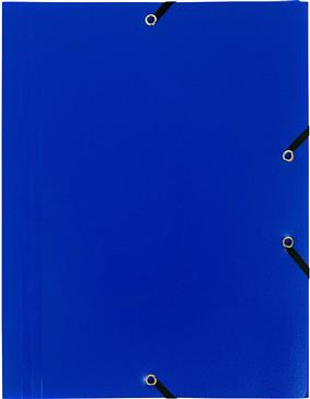 MAPA PLASTIC CU ELASTIC A4 ALBASTRU EXACOMPTA
