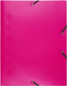 MAPA PLASTIC CU ELASTIC A4 ROZ EXACOMPTA