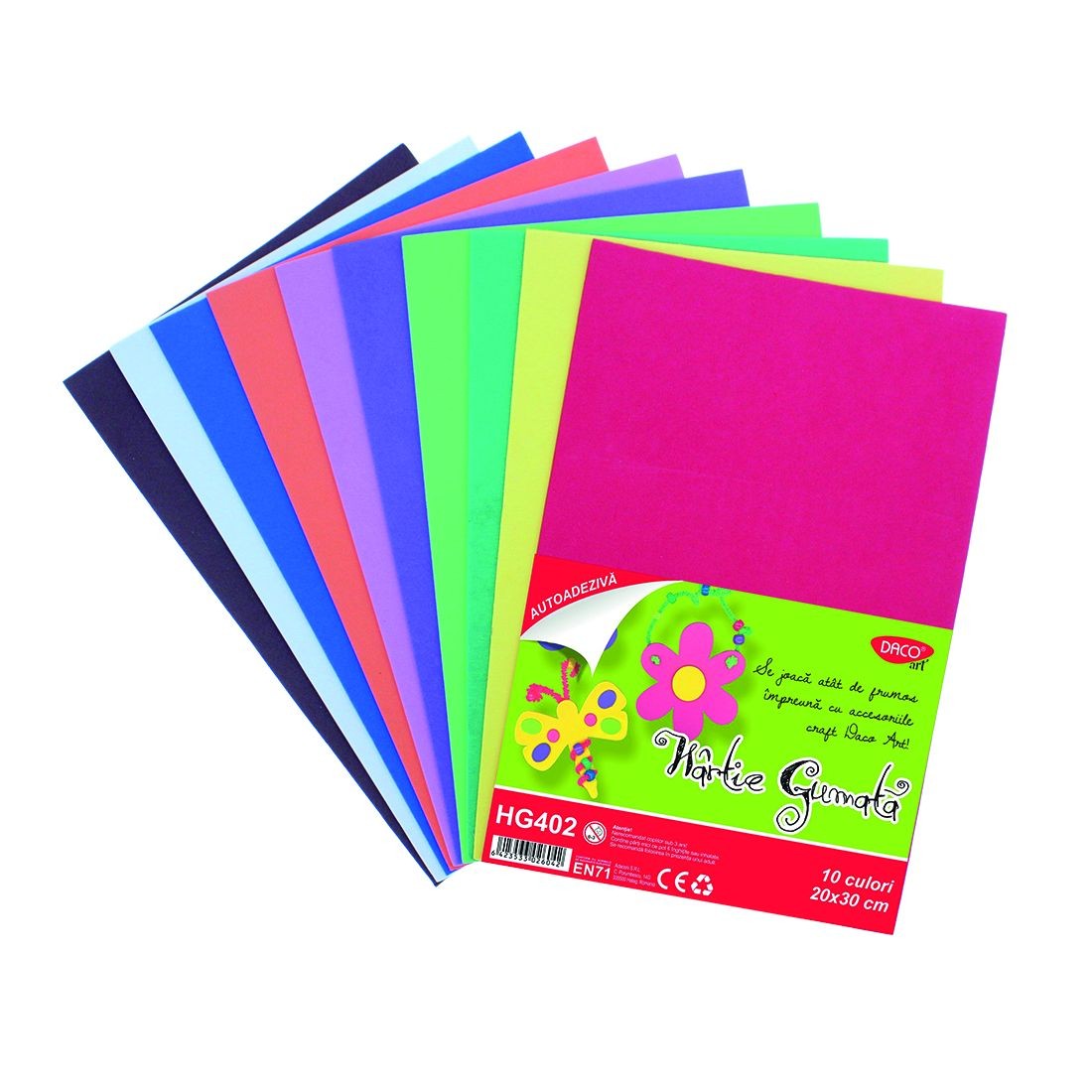 HARTIE GUMATA AA HG402  20X30CM  10COLI  10CUL DACO