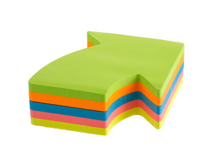 NOTES ADEZIV 70*70MM "SAGEATA" 5 CULORI NEON*50 FILE KORES