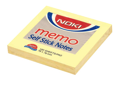 NOTES ADEZIV 76*76MM GALBEN PAL 100 FILE NOKI