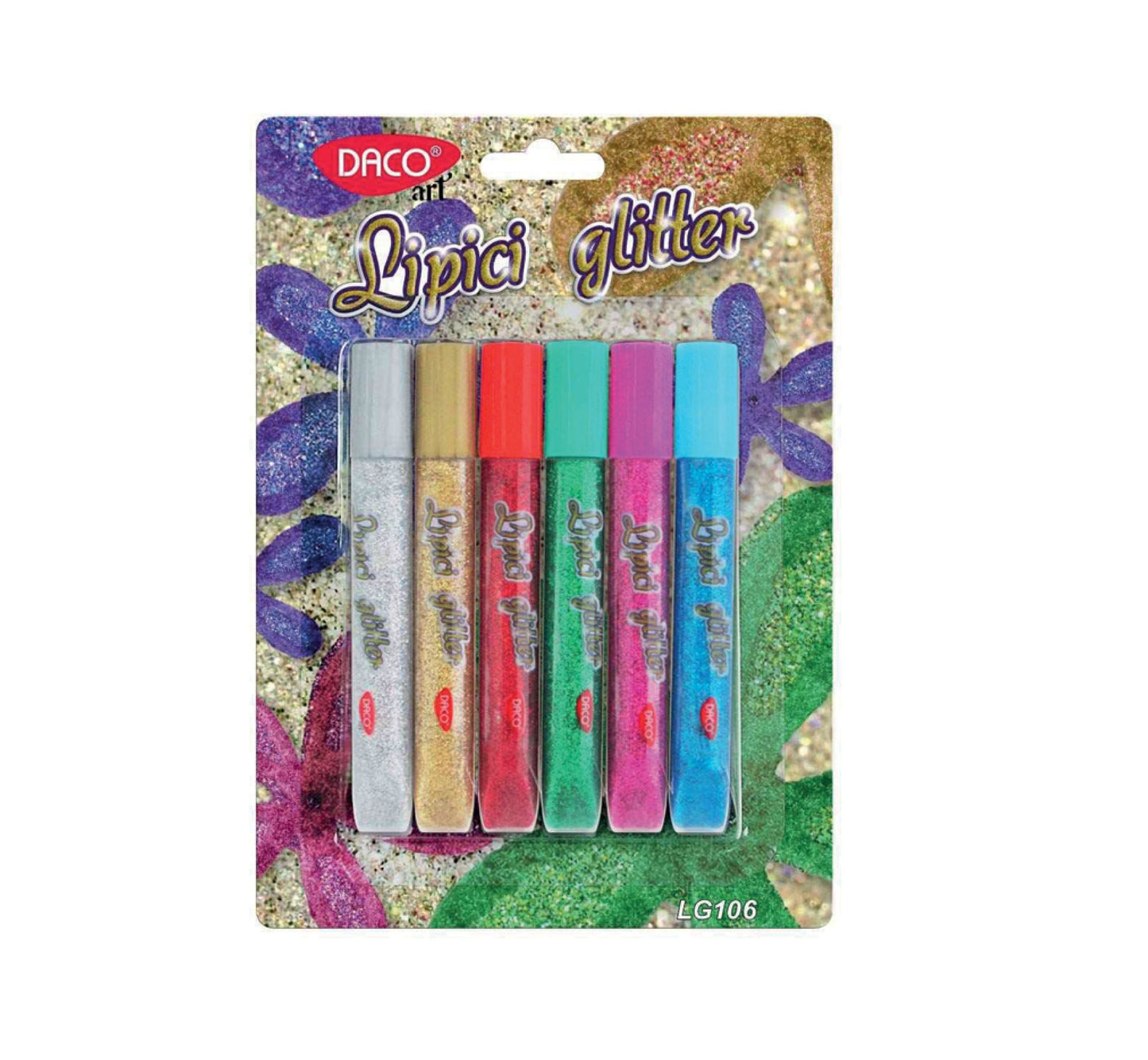 LIPICI GLITTER SET 6 DACO LG106