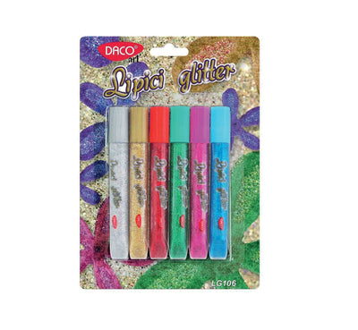 LIPICI GLITTER SET 6 DACO LG106