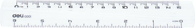 RIGLA 15CM TRANSPARENTA DELI