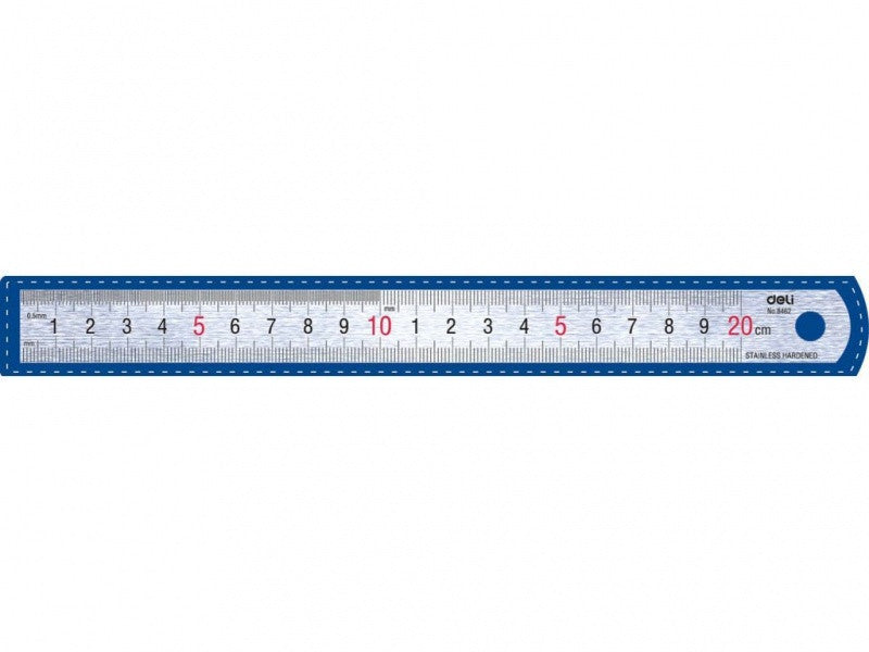 RIGLA METAL 20 CM DELI