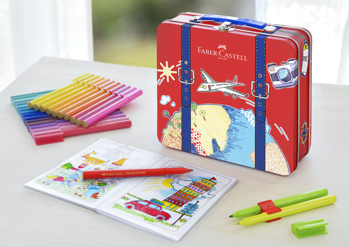 CARIOCA 40 CULORI CONNECTOR VALIZA FABER-CASTELL