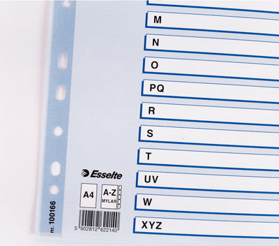 SEPARATOARE INDEX CARTON A-Z MYLAR ESSELTE