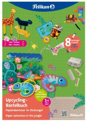 Carte colorat cu stickere, motiv Jungle, format A4 32 file, Pelikan