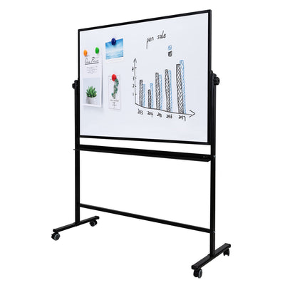 WHITEBOARD MAGNETIC MOBIL 90*120 CM RAMA ALUMINIU DELI