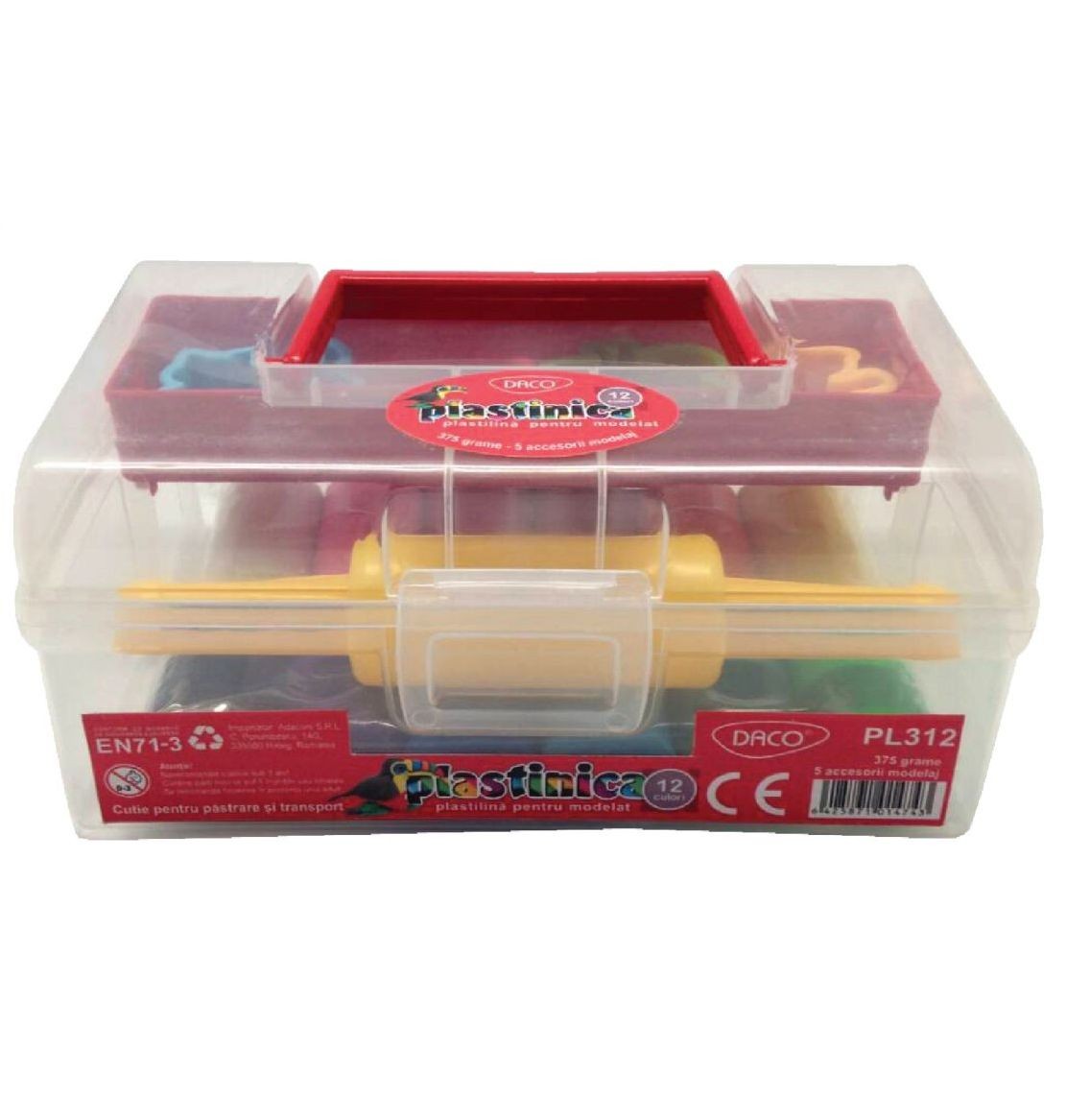 PLASTILINA 12C 375G CUTIE DACO PLASTINICA PL312