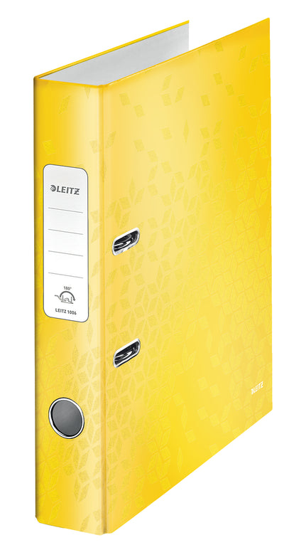 BIBLIORAFT PLASTIFIAT 5.2 CM 180GRADE GALBEN WOW LEITZ
