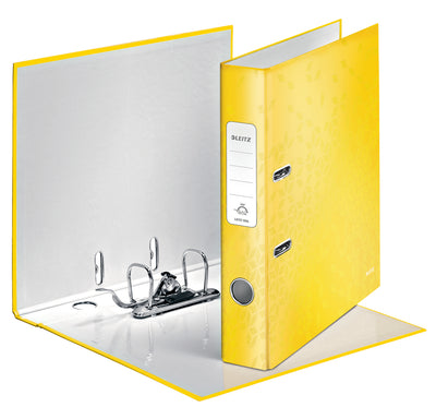 BIBLIORAFT PLASTIFIAT 5.2 CM 180GRADE GALBEN WOW LEITZ