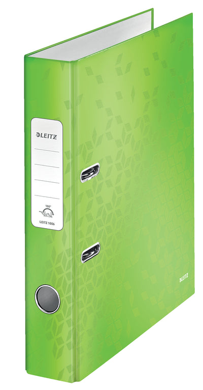 BIBLIORAFT PLASTIFIAT 5.2 CM 180GRADE VERDE WOW LEITZ