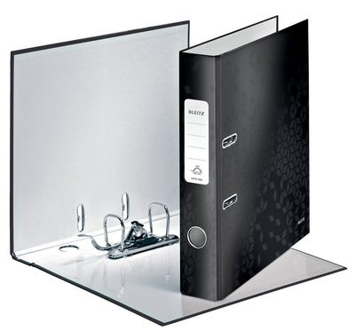 BIBLIORAFT PLASTIFIAT 5.2 CM 180GRADE NEGRU WOW LEITZ