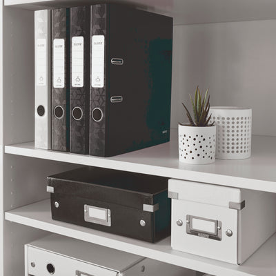 BIBLIORAFT PLASTIFIAT 5.2 CM 180GRADE NEGRU WOW LEITZ