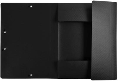 MAPA PLASTIC CU ELASTIC SI ETICH COTOR A4 NEAGRA EXACOMPTA