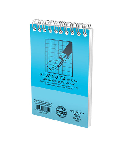 BLOC NOTES SPIRA A7 50 FILE ARITMETICA BASIC PIGNA