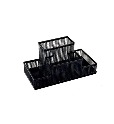 SUPORT BIROU 4 COMPARTIMENTE ECADA NEGRU 95004N