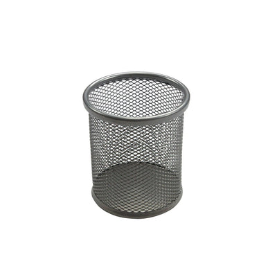 SUPORT BIROU CILINDRIC ECADA ARGINTIU 95001AG